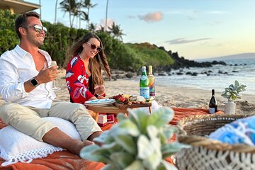 Charcuterie Board and Sunset at a Hidden Beach with Photo Experience